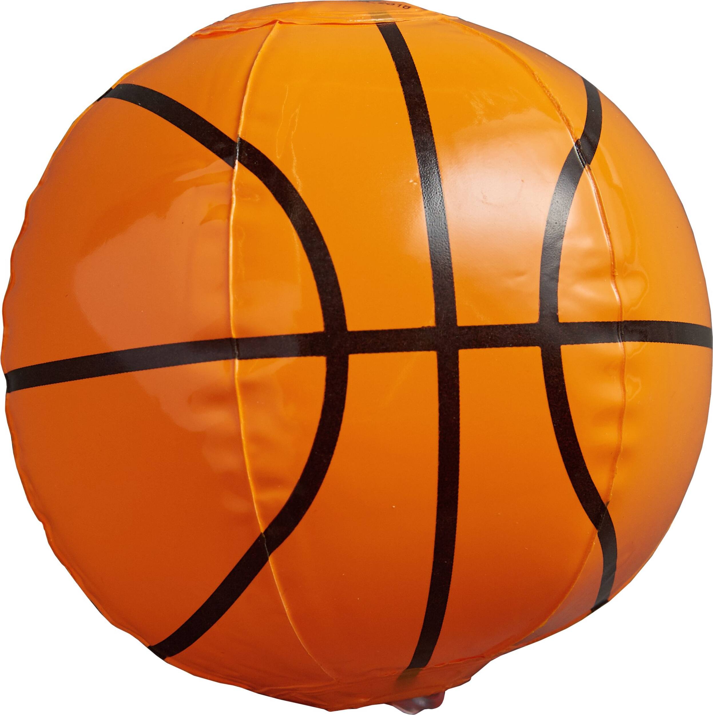 Inflatable Basketball Toy Favours, Orange, 8-pk, for Birthday/Sports/Party Favour Front_Flat