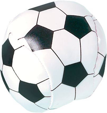 Soft Soccer Ball Toy Favours, Black/White, 8-pk, for Birthday/Sports/Party Favour Front_Angled_Right