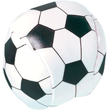 Soft Soccer Ball Toy Favours, Black/White, 8-pk, for Birthday/Sports/Party Favour Front_Angled_Right