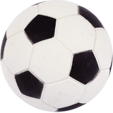 Inflatable Soccer Ball Toy Favours, White/Black, 8-pk, for Birthday/Sports/Party Favour Front_Flat