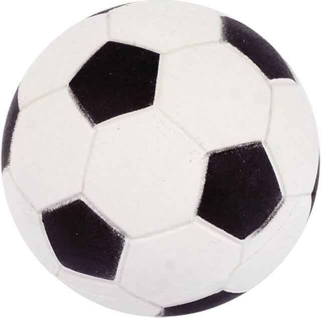 Inflatable Soccer Ball Toy Favours, White/Black, 8-pk, for Birthday/Sports/Party Favour Front_Flat