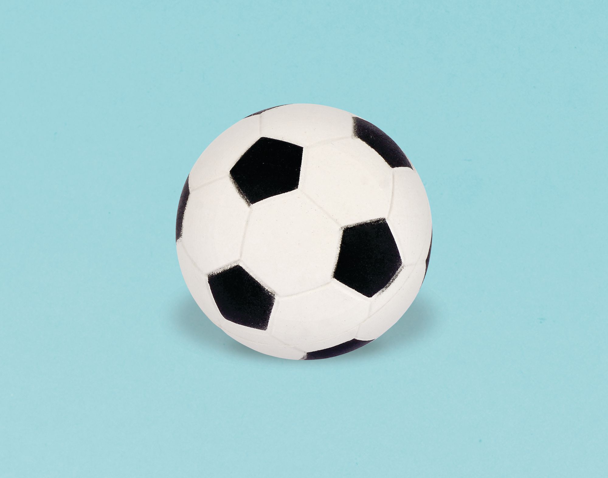Soccer Rubber Bounce Balls, 4-pk Party City