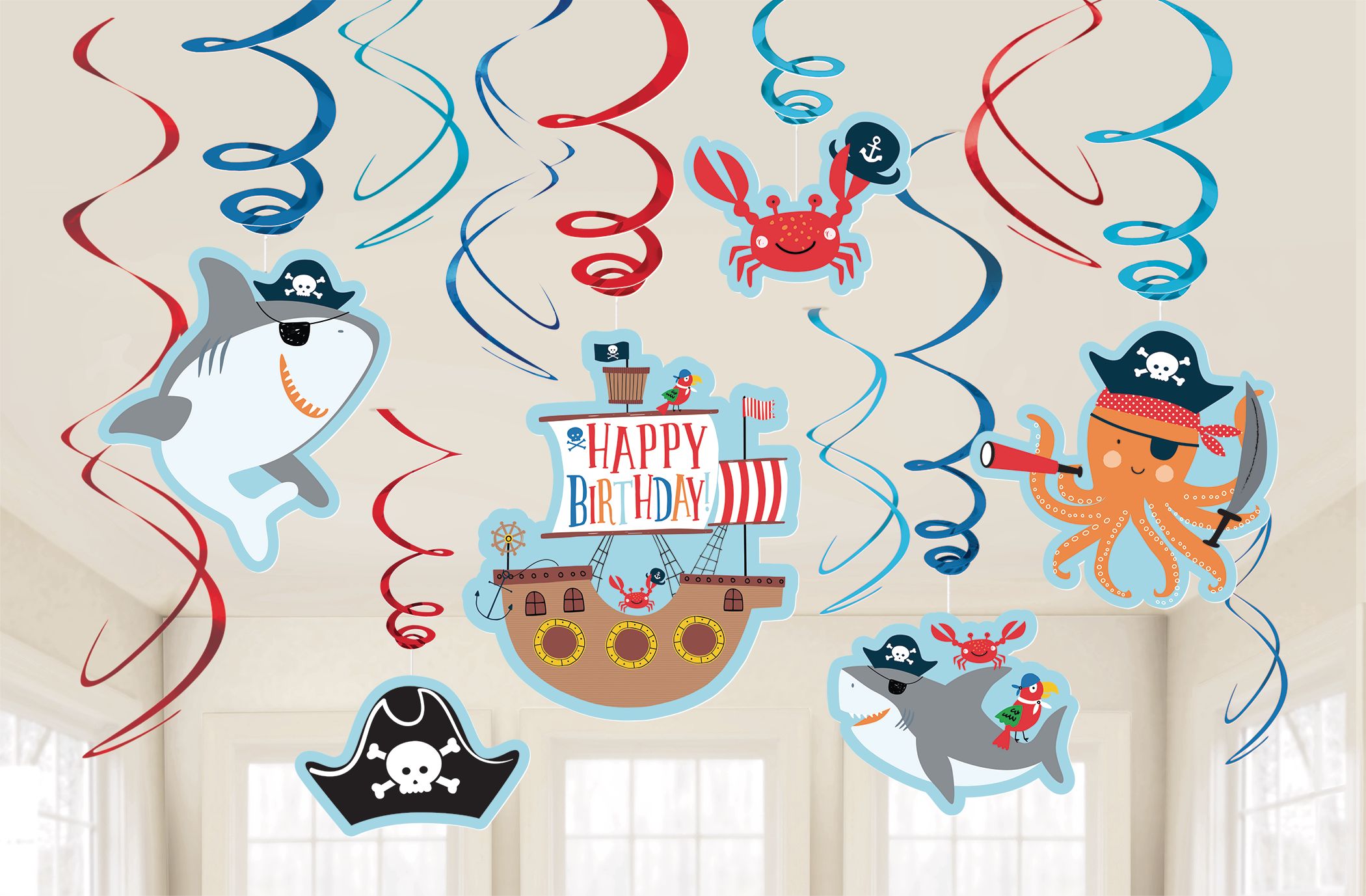 PIRATE THEMED HAPPY BIRTHDAY BANNER - Pirate party supplies - pirate  decorations - pirate birthday party supplies - pirate party - pirate pinata  - pirate party favors - pirate birthday party - pirate theme party supplies  - pirate decorations party - pirat