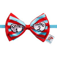 Dr. Seuss Thing 1 Thing 2 Bow Tie CloseUp