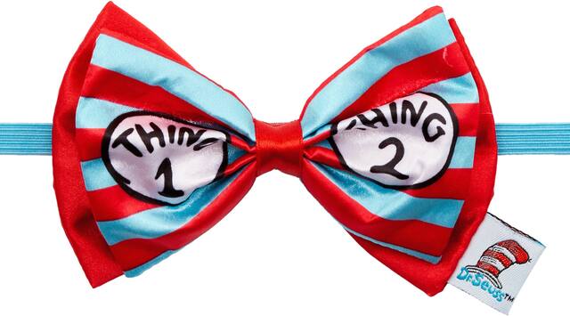 Dr. Seuss Thing 1 Thing 2 Bow Tie CloseUp