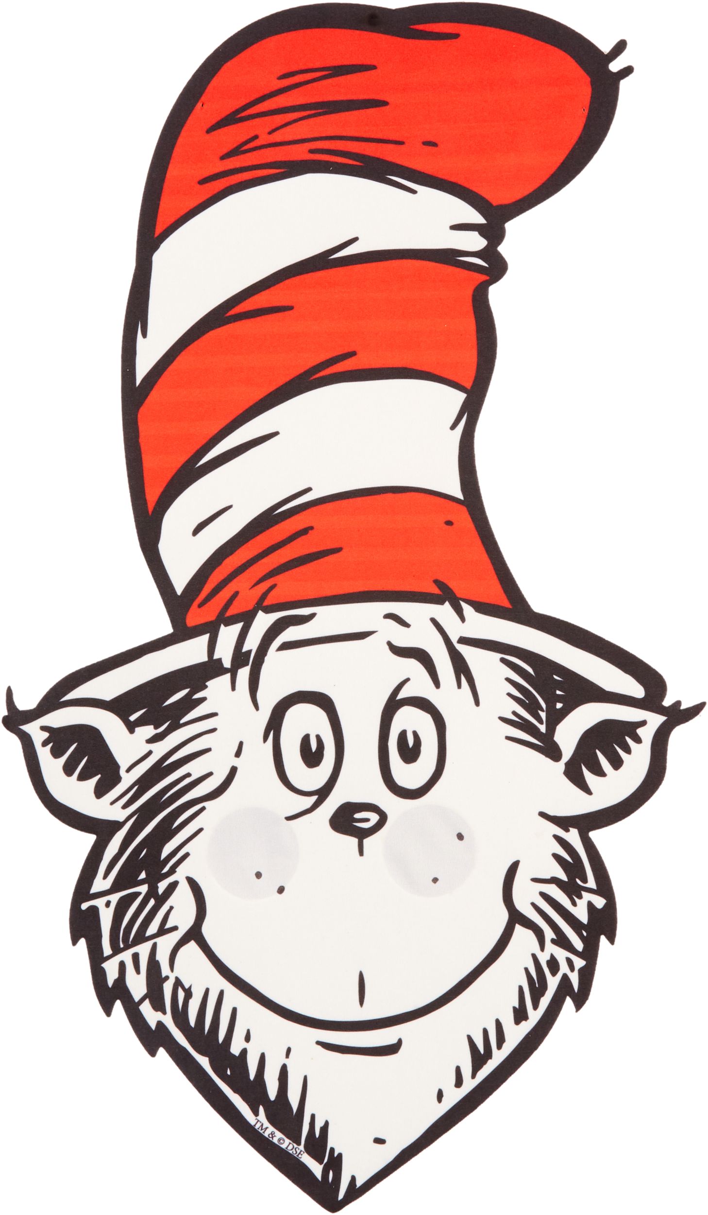 Dr. Seuss Oversized Cat in the Hat Mask Front_Flat