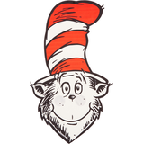 Dr. Seuss Oversized Cat in the Hat Mask Front_Flat