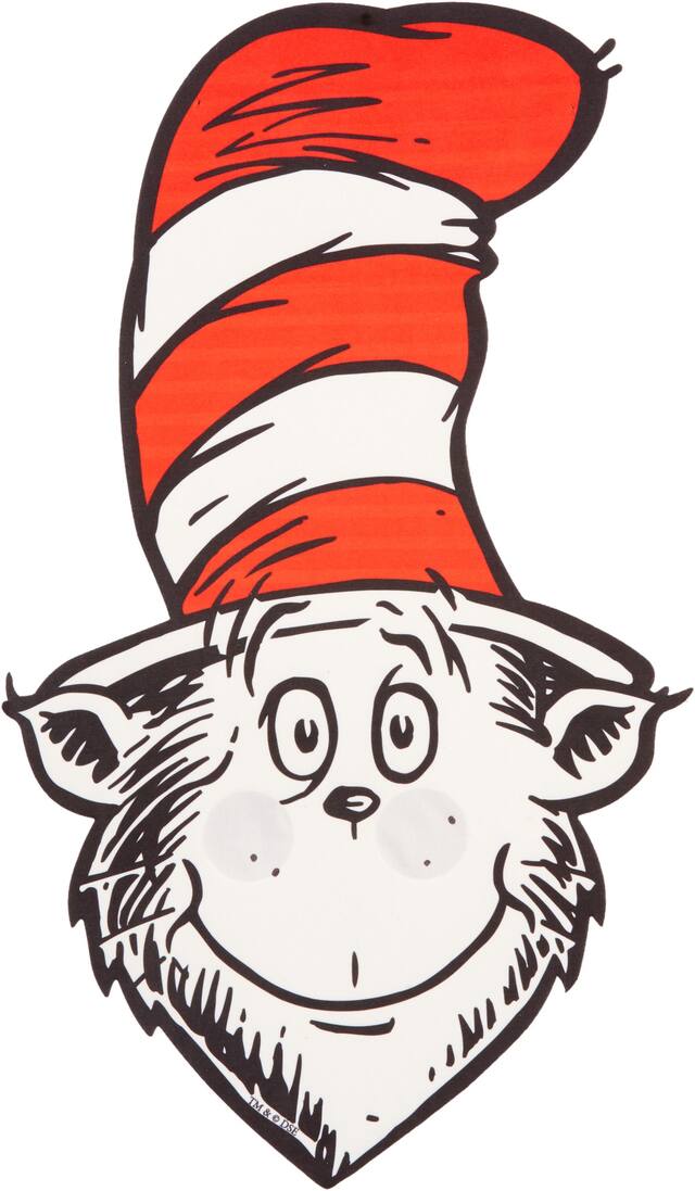 Dr. Seuss Oversized Cat in the Hat Mask Front_Flat