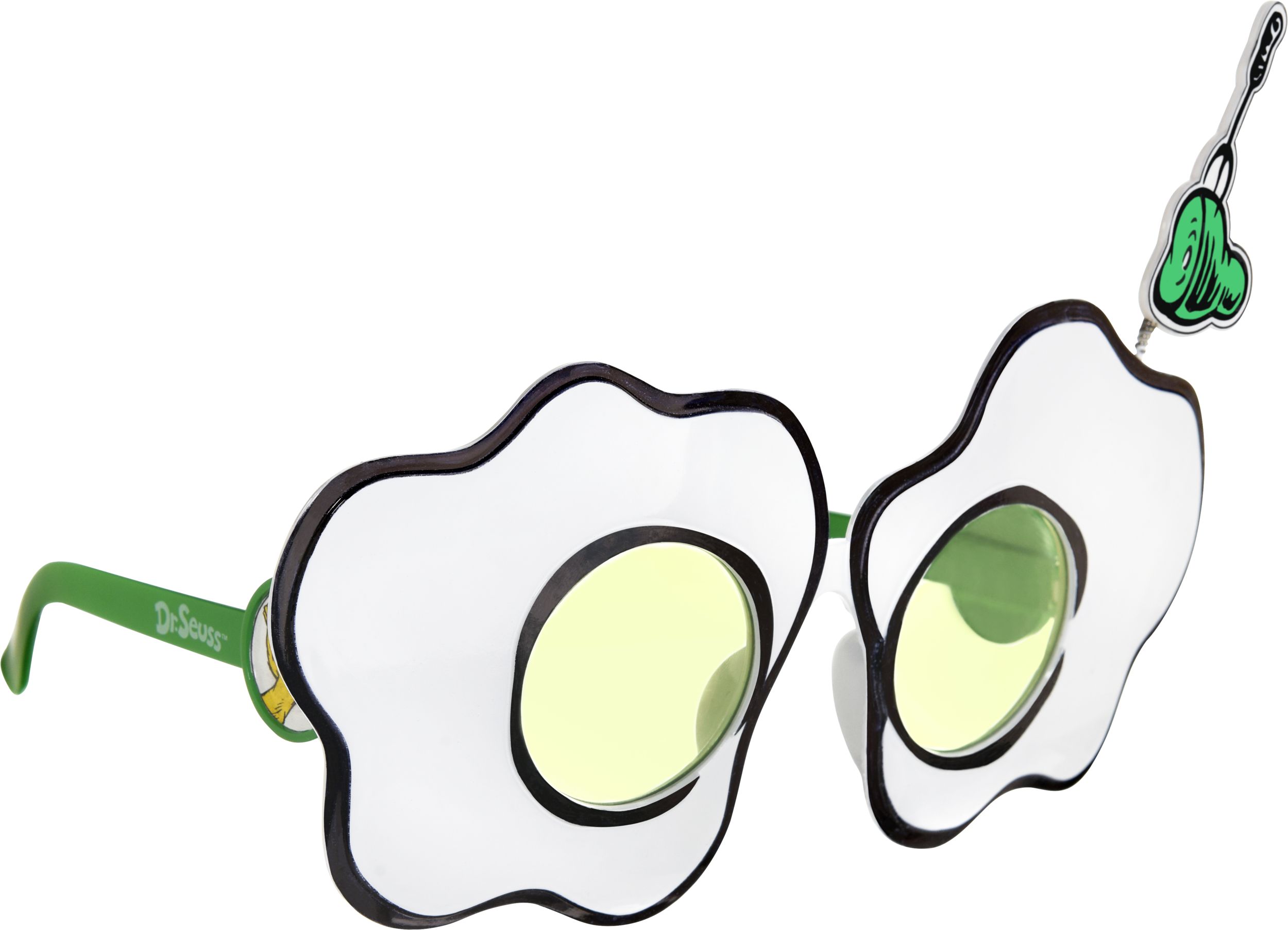 Dr. Seuss Green Eggs & Ham Sunglasses for Birthday Party/Halloween, Front_Three_Fourths_Angled_Right