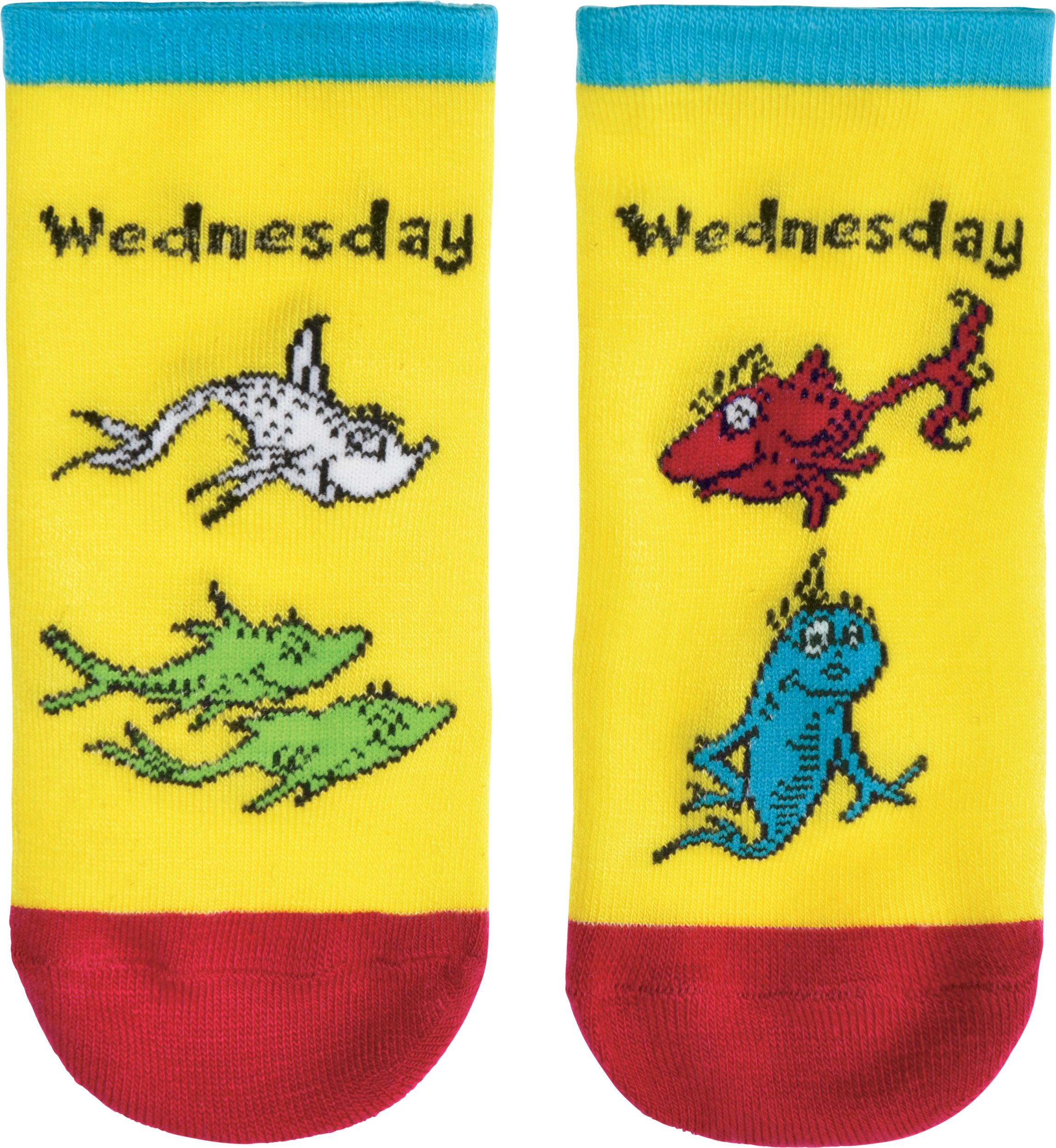 Kids' Dr. Seuss Socks for Every Day of the Week, 5-pk, Ages 4+ Overhead_Flat