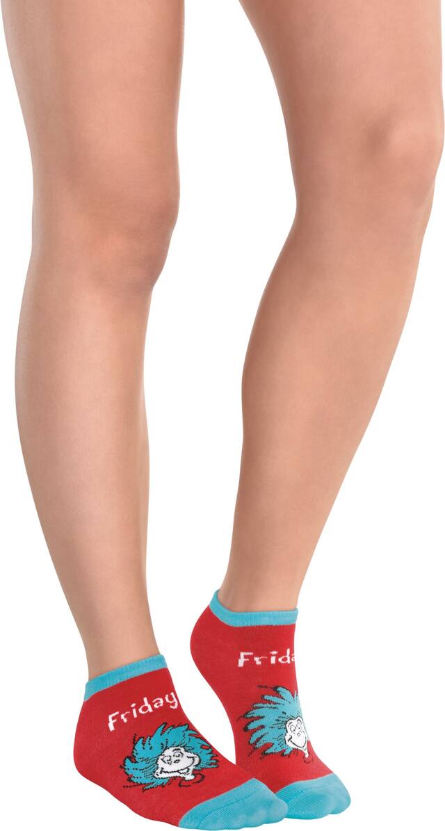 Kids' Dr. Seuss Socks for Every Day of the Week, 5-pk, Ages 4+ Front_Angled_Right