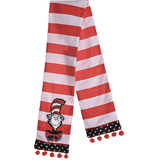 Dr. Seuss Cat in the Hat Scarf Overhead_Flat