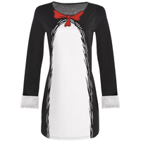 Adult Dr. Seuss Cat in the Hat Long-Sleeve Dress Front_Flat