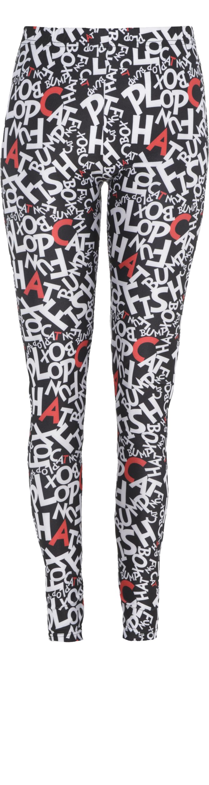 Adult Dr. Seuss Cat in the Hat Leggings Front_Flat