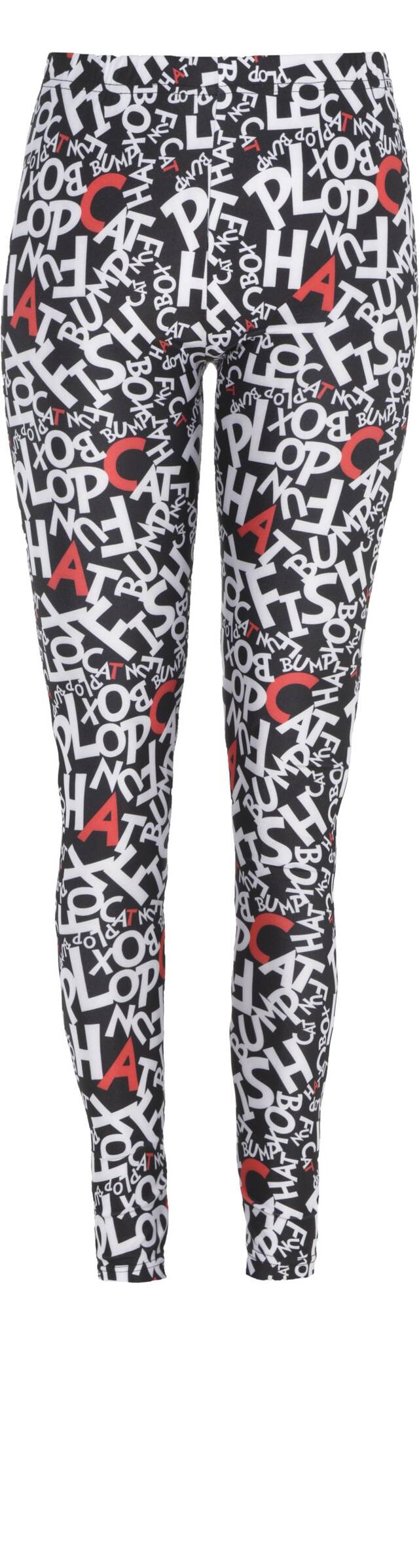 Adult Dr. Seuss Cat in the Hat Leggings Front_Flat