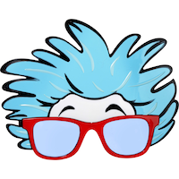 Lunettes Dr. Seuss Bidule 1 et Bidule 2, taille universelle, 4 ans et plus Front_Flat