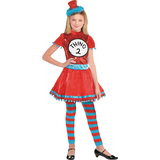 Dr. Seuss Thing 1 Thing 2 Child Dress Costume Front_Flat