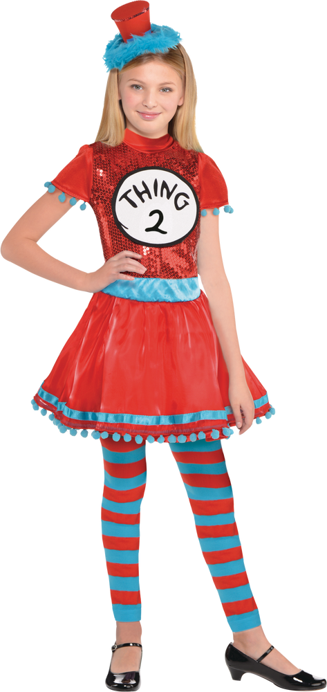 Dr. Seuss Thing 1 Thing 2 Child Dress Costume | Party City