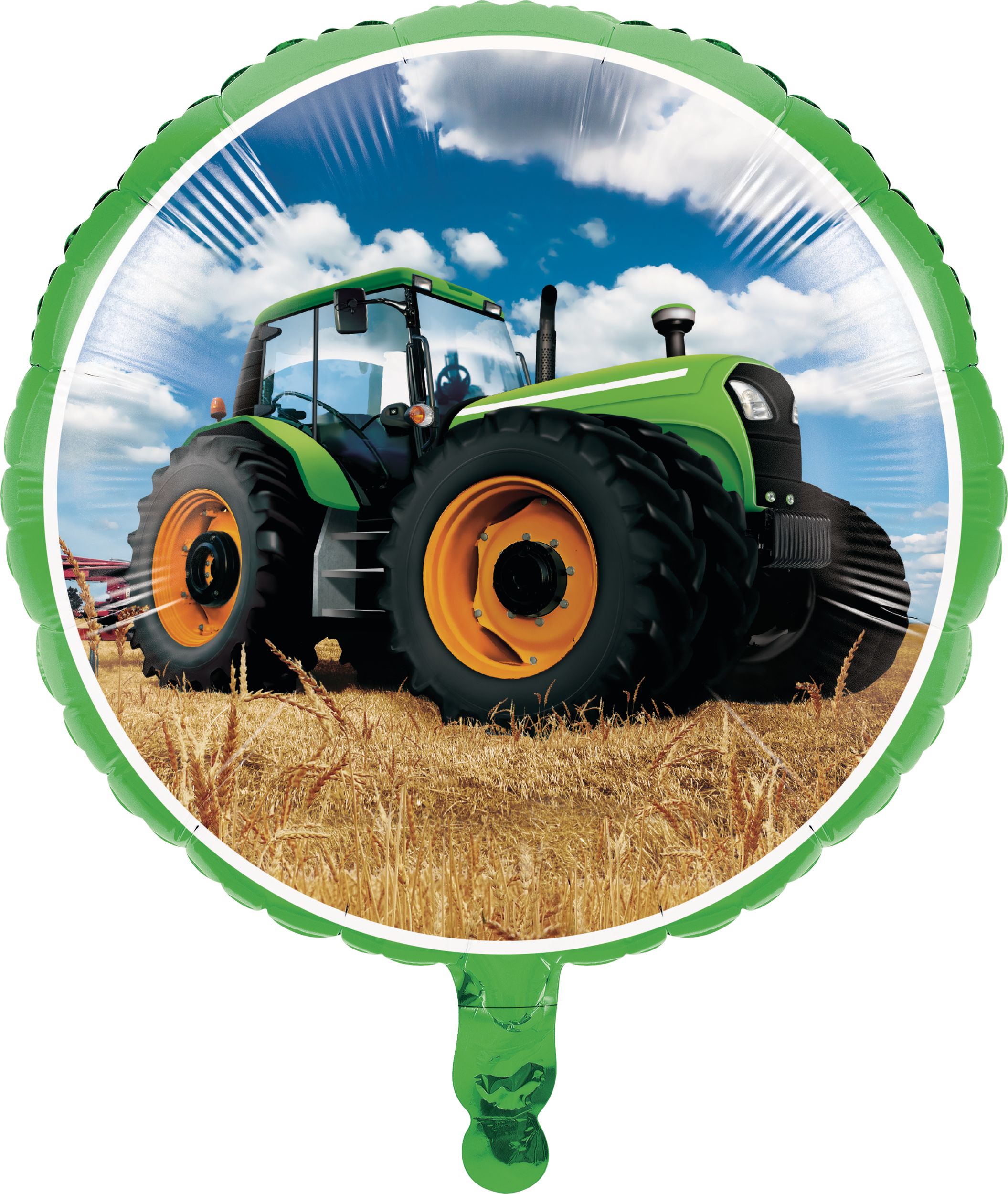 Tractor Time Balloon, 18-in Front_Flat