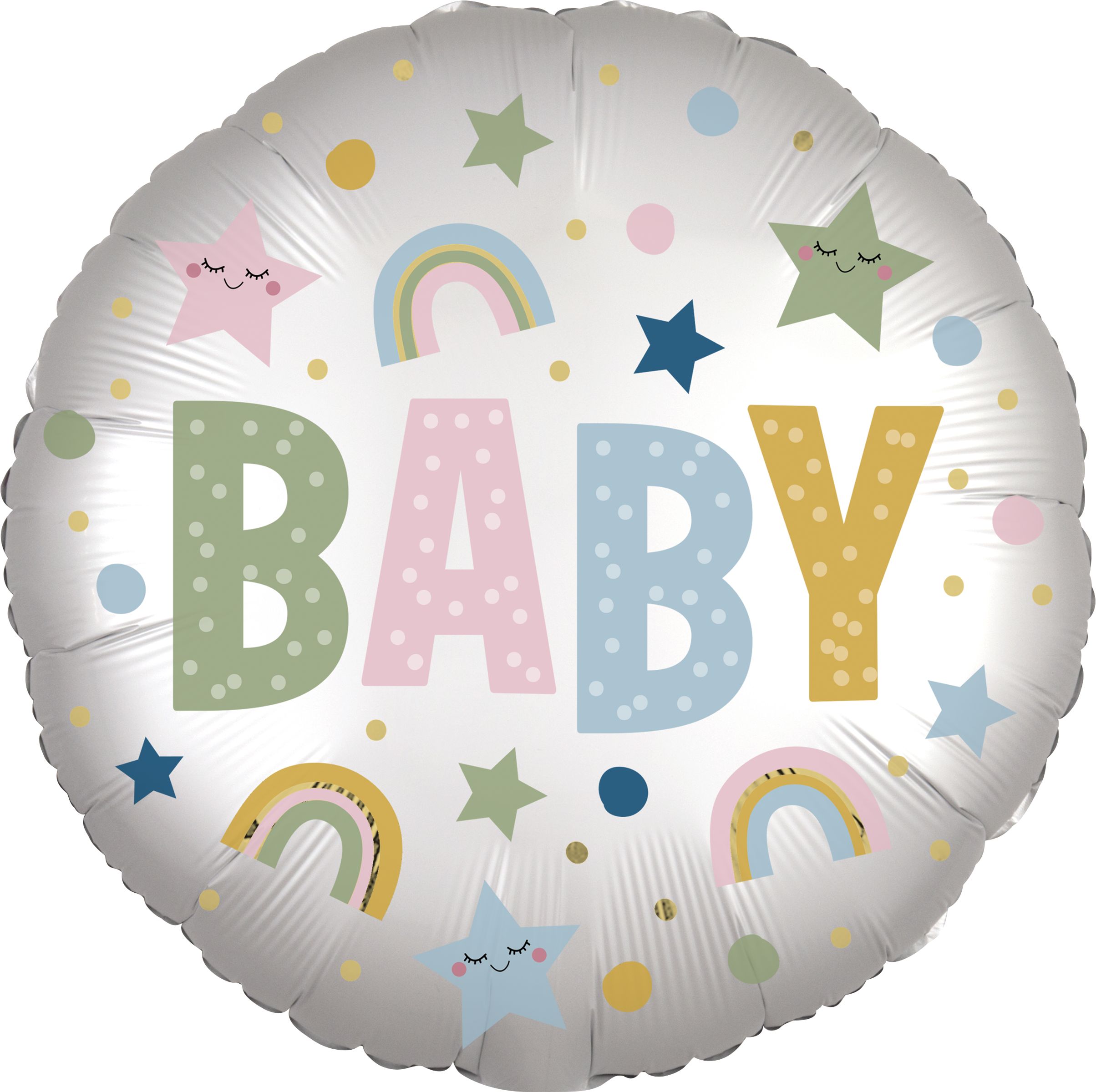 Ballons scintillants petites étoiles Décoration de fête prénatale