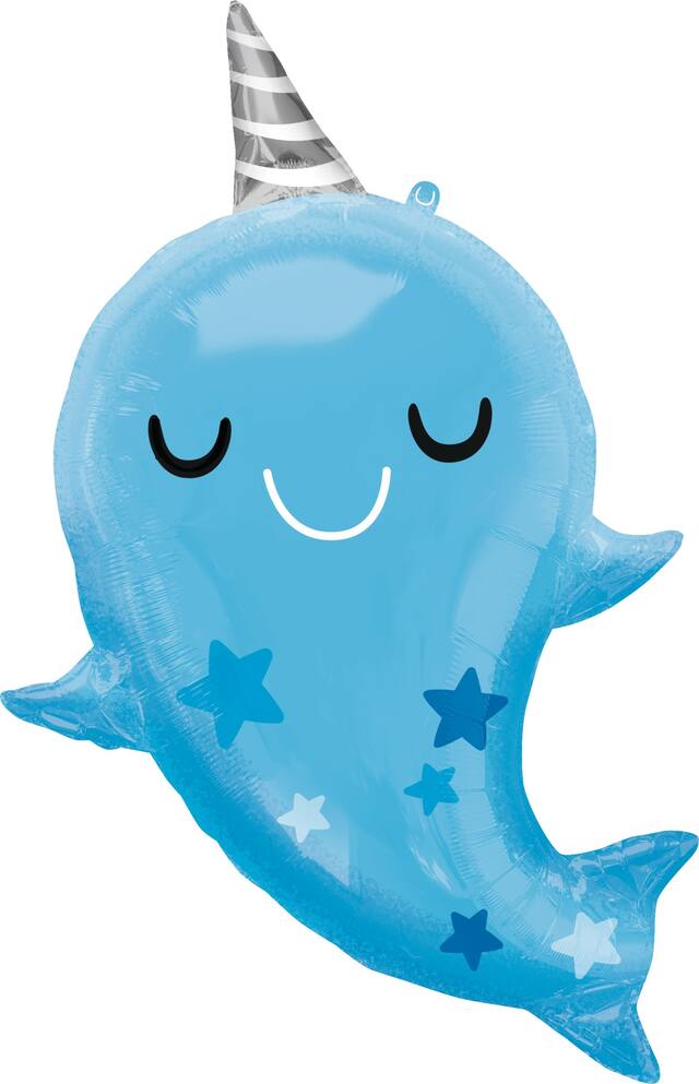 Ballon en aluminium pour anniversaire et fête prénatale, gonflage à l’hélium inclus, 30&nbsp;po Front_Flat