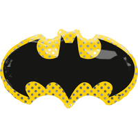 Batman Foil Balloon for Birthday Party, Helium Inflation Included, 33-in Front_Flat