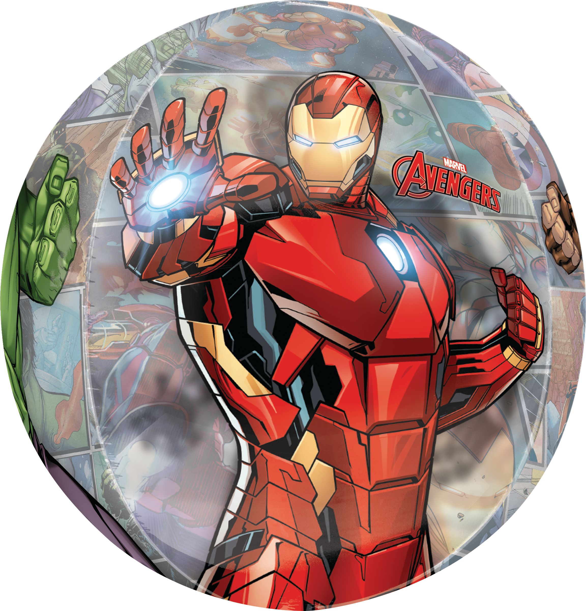 Disney Marvel Avengers Orbz Transparent Print Foil Balloon