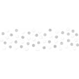 Holy Day Cross & Circles Confetti Table Scatter Decoration, White/Silver, 1.2-oz, for First Communion/Religious Party Composite_or_Mixed