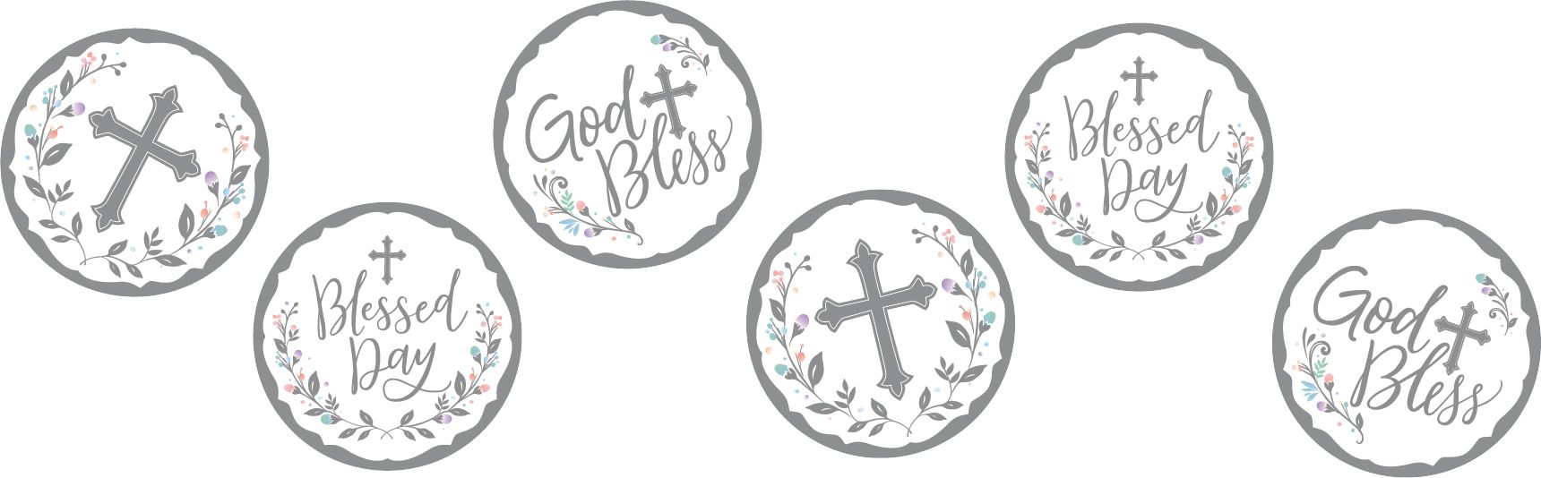 Confettis jour saint, blanc et argenté Composite_or_Mixed