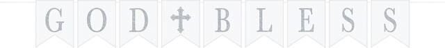 Banderole à fanions God Bless Holy Day Front_Flat