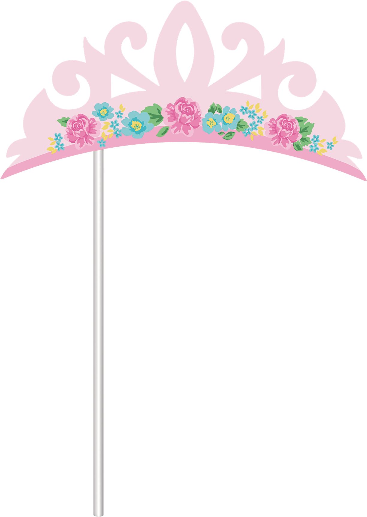 Tea Party Photo Booth Props, 13-pk Front_Flat