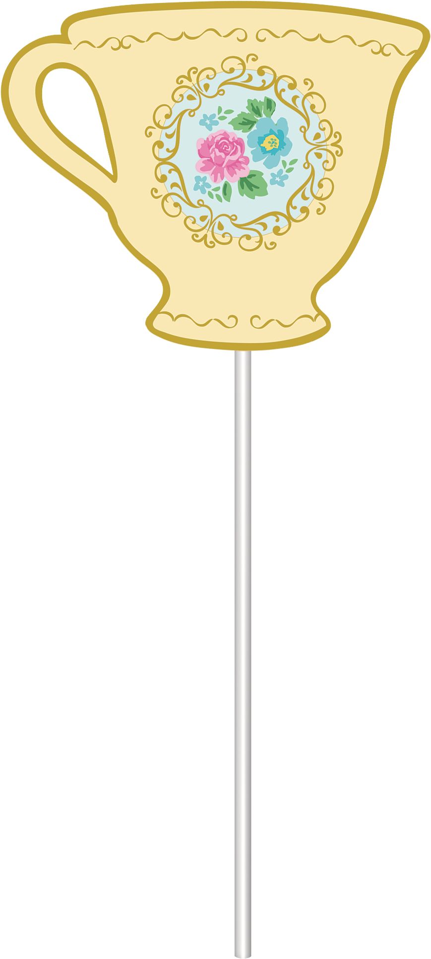 Tea Party Photo Booth Props, 13-pk Front_Flat