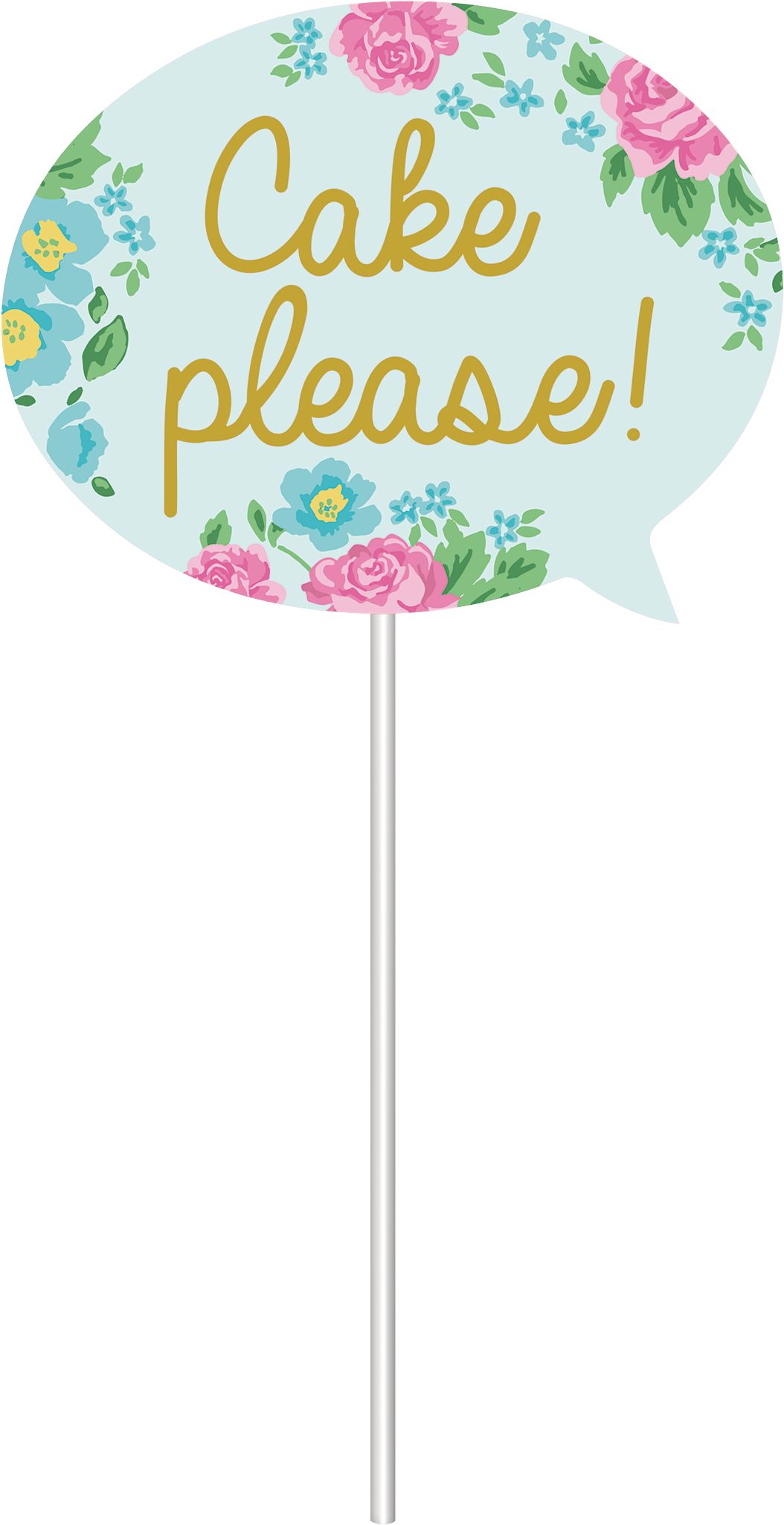 Tea Party Photo Booth Props, 13-pk Front_Flat