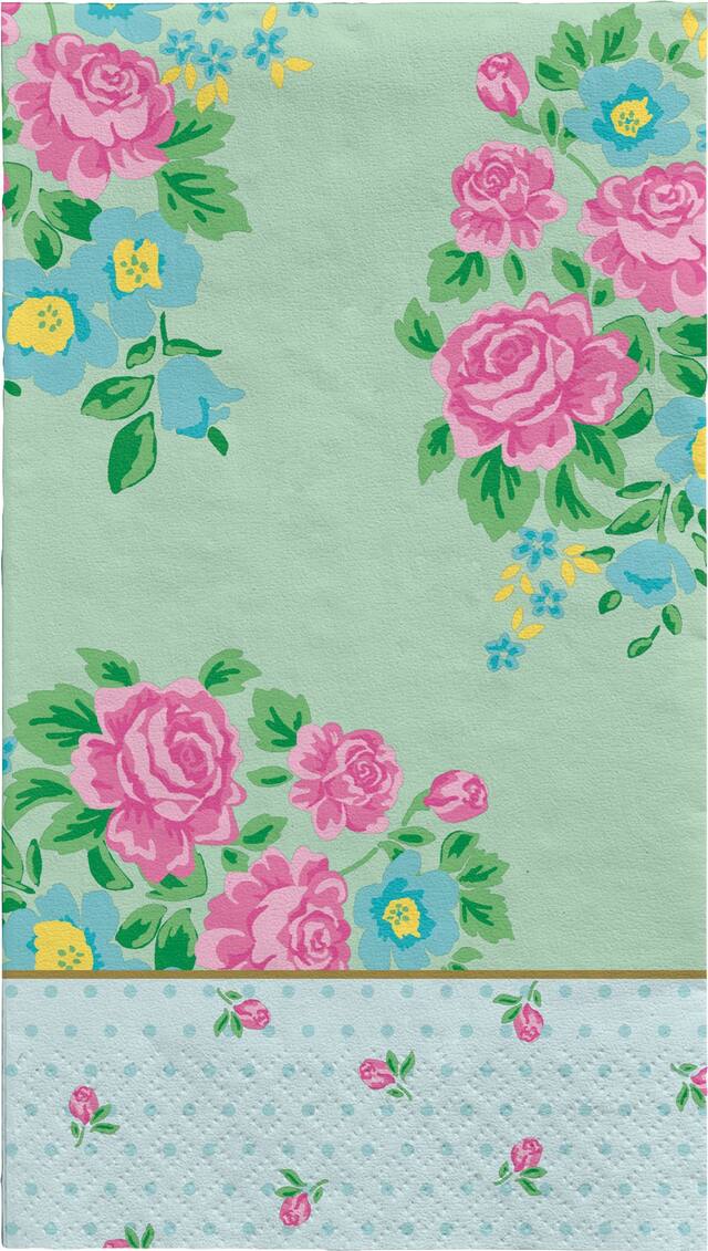 Tea Party Guest Towels, 16-ct Front_Flat