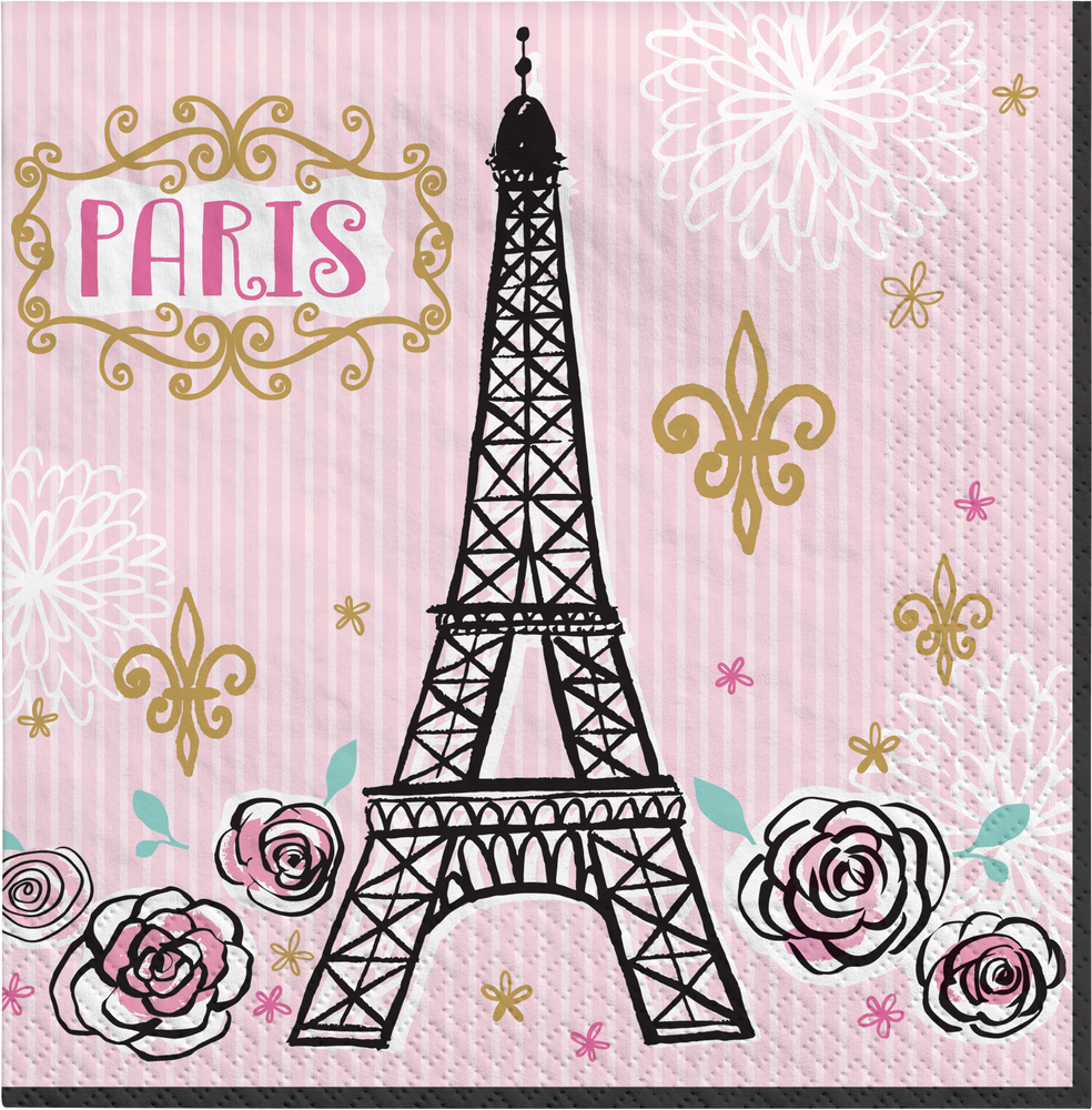 A Day in Paris Vintage Lunch Napkins, 16-ct | Canadian Tire