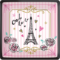 Day in Paris Plates, 8-pk Overhead_Flat