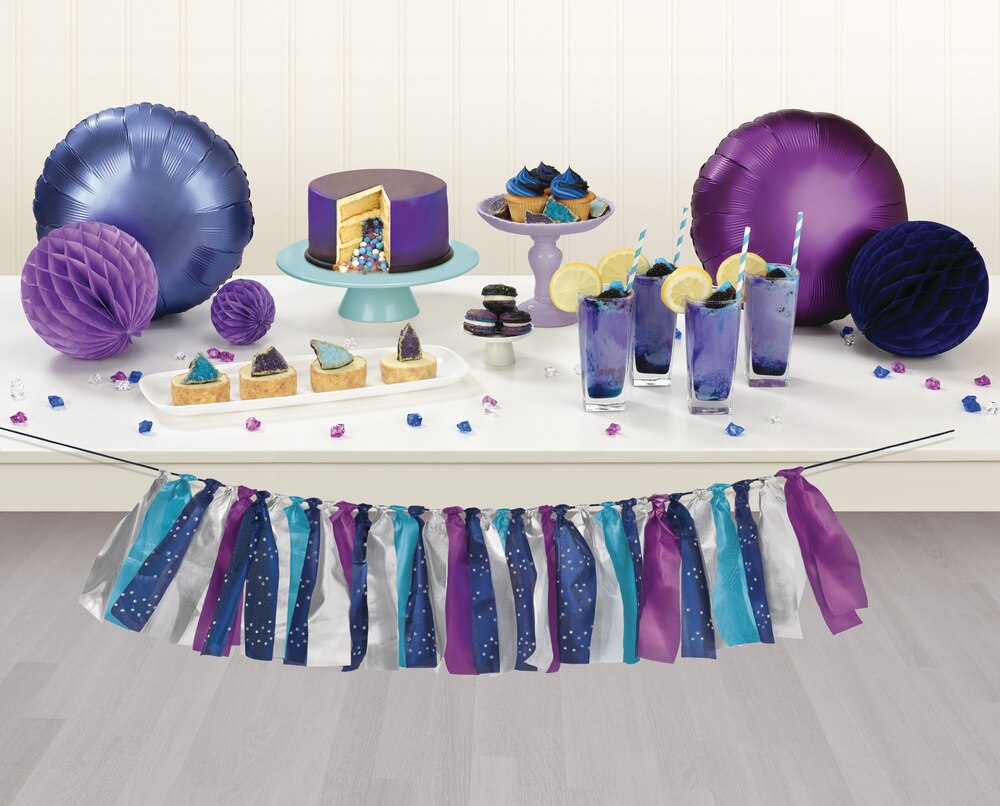 Sparkling Sapphire Ribbon Tassel Garland Canadian Tire