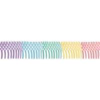 Pretty Pastels Accordion Tissue Paper Garland Front_Flat