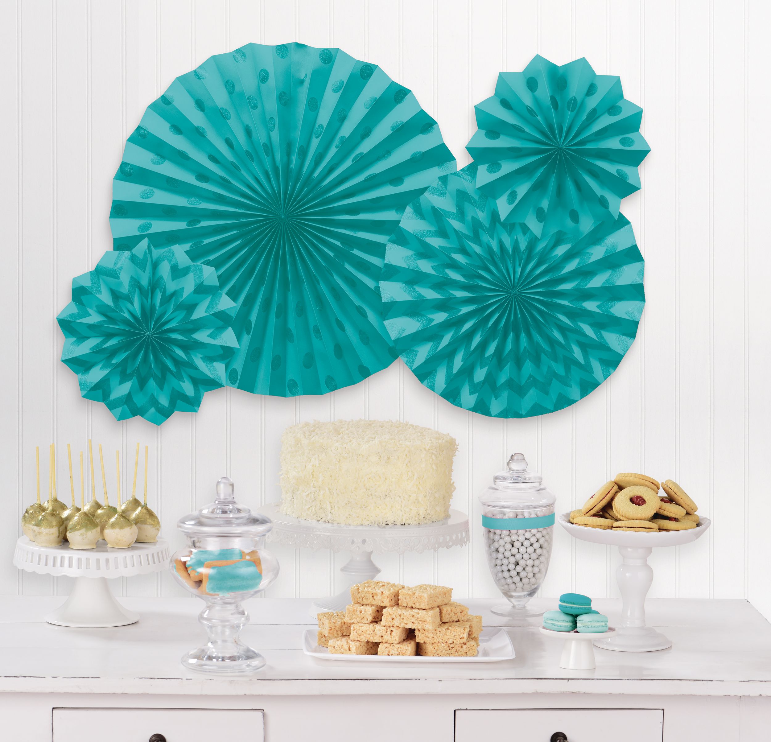 Generique - Guirlande Fanions En Papier Rouge à Pois Blancs 2.7 M