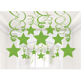 Star Swirl Decorations, 30-pk Composite_or_Mixed