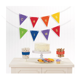 Personalized Rainbow Pennant Banner Composite_or_Mixed