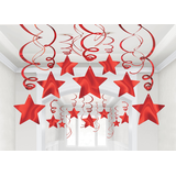 Serpentins à étoile rouge, paq. 30 Composite_or_Mixed