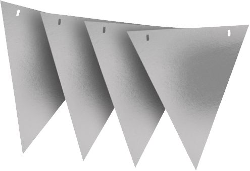 Personalized Silver Pennant Banner Composite_or_Mixed