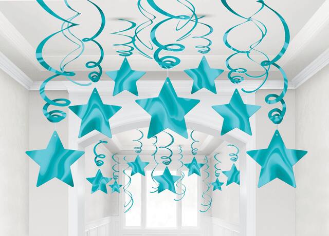 Serpentins à étoile bleu caraïbes, paq. 30 Composite_or_Mixed