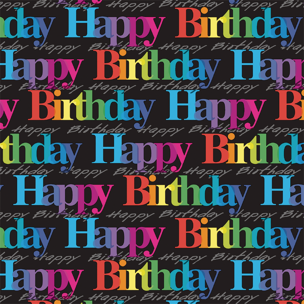 Rainbow Happy Birthday Gift Wrap | Party City