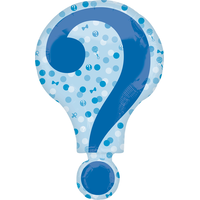 Question Mark Gender Reveal Balloon, 28-in Front_Flat