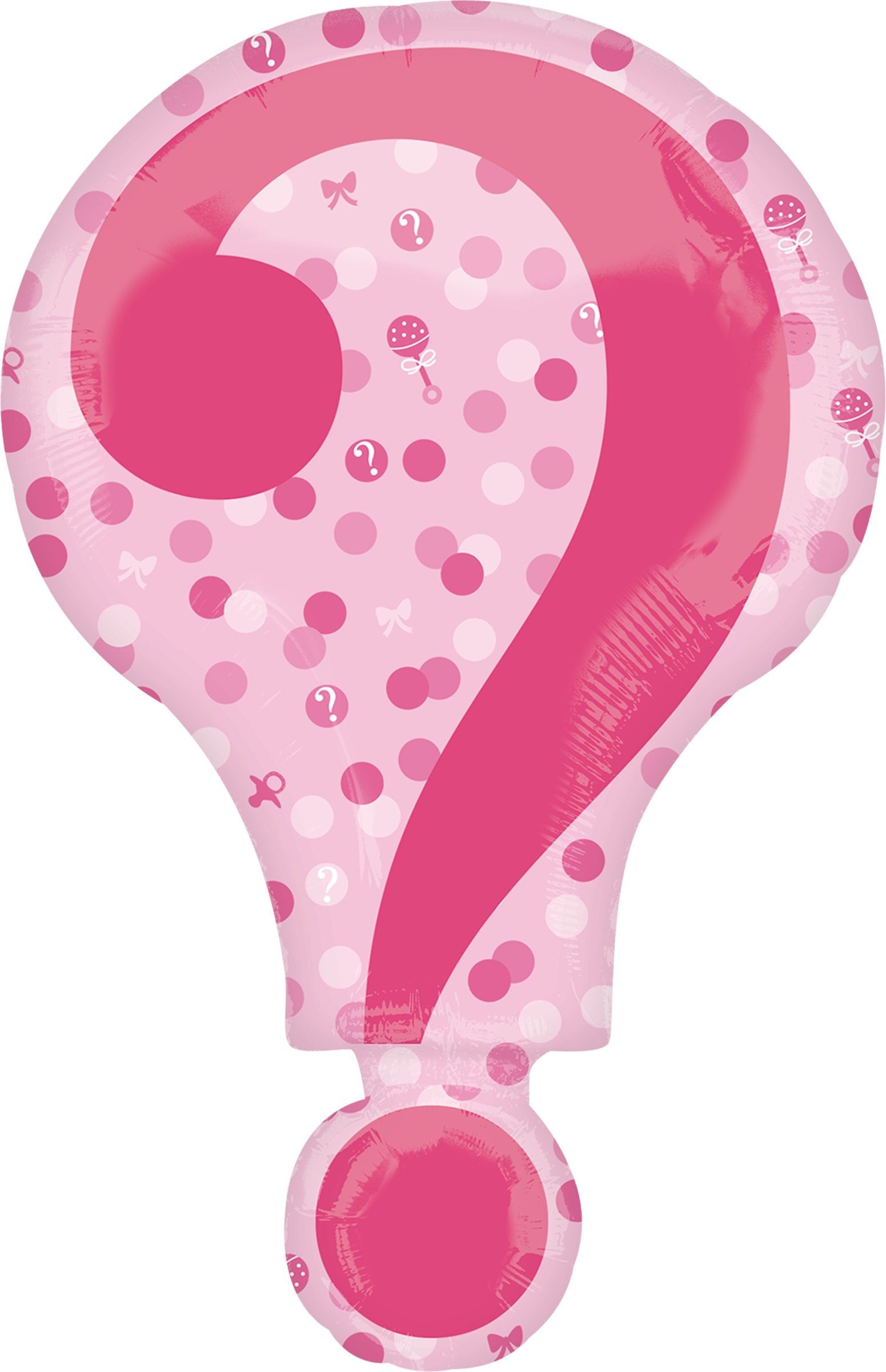 Question Mark Gender Reveal Balloon, 28-in Front_Flat