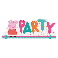 Peppa Pig Birthday Party Table Decoration Front_Elevated