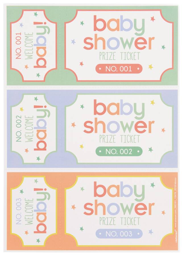 Billets prix pour fête prénatale, paq. 48 Front_Flat