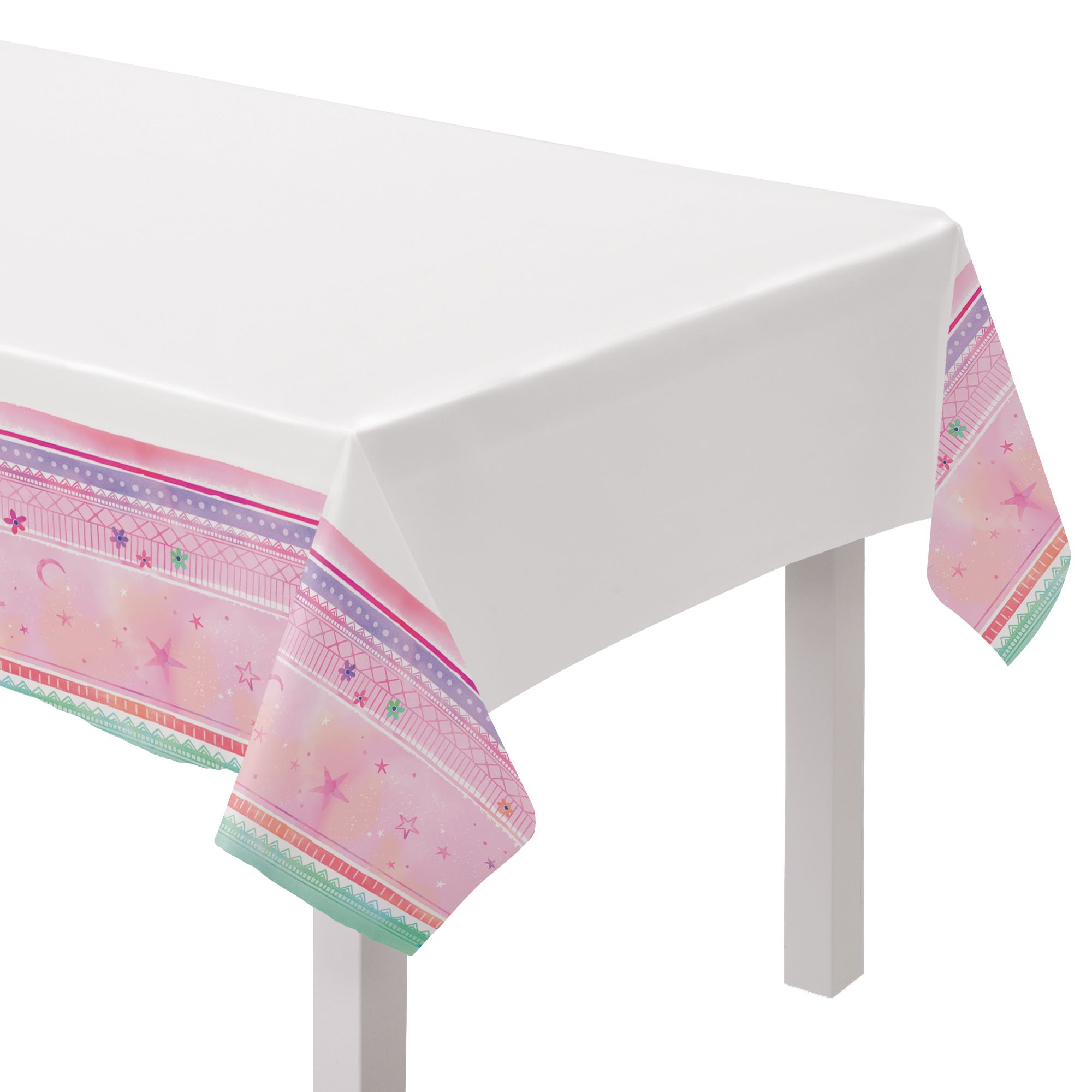 Girl-Chella Birthday Party Paper Table Cover, 54-in x 96-in CloseUp